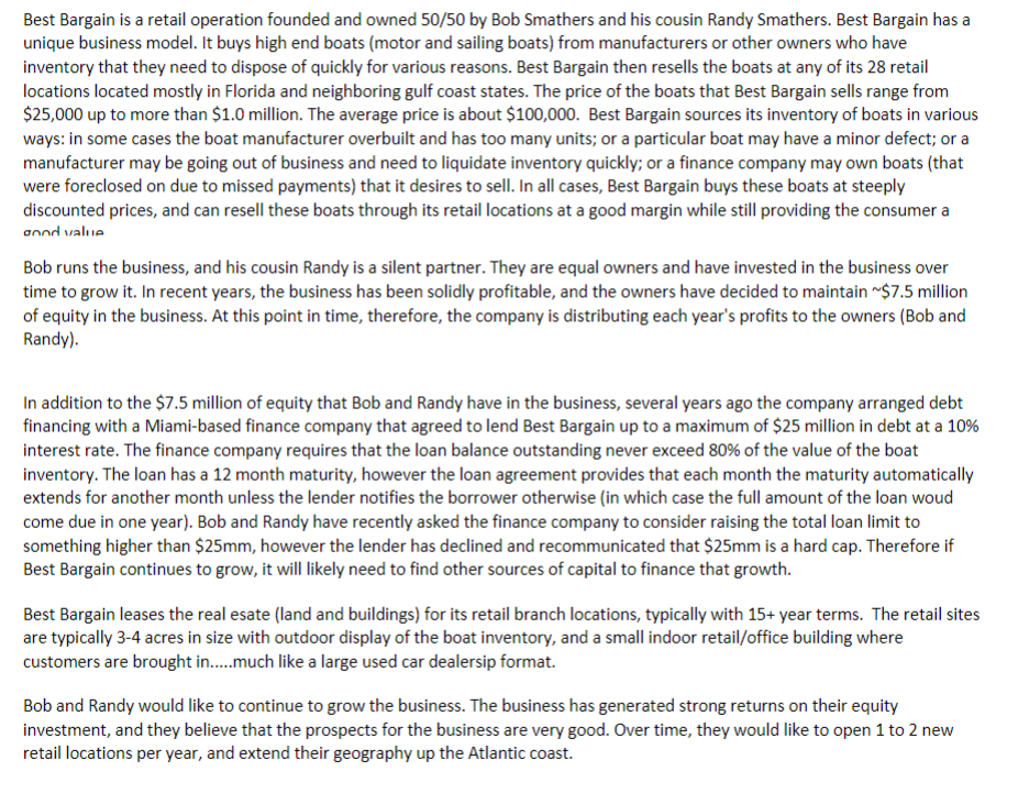 Briefly list 3 4 risks that you perceive to Best Bargains