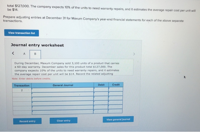 a few transactions and events of Maxum Company. 1. Employees earn vacation