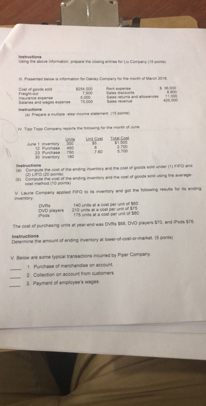  answer this page please Part 3 4 and 5 Instructions Using