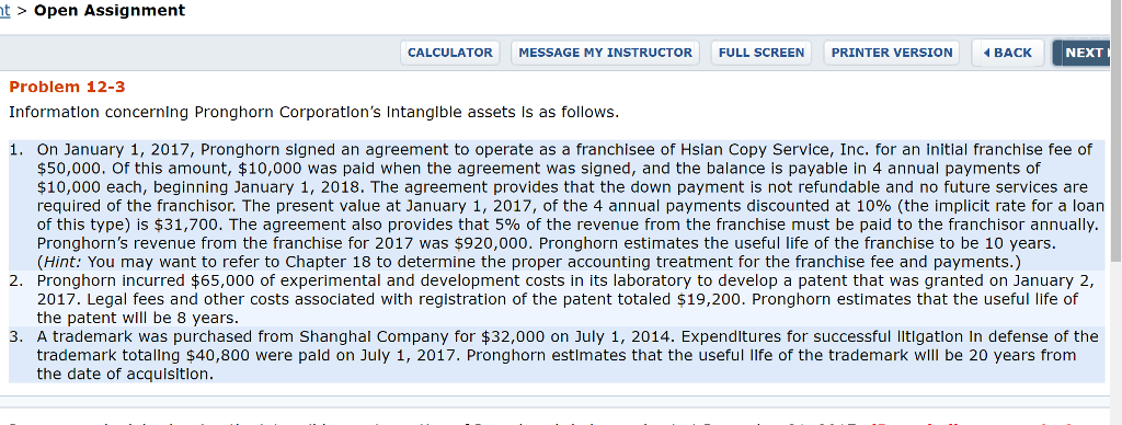  show work please at Open Assignment CALCULATOR MESSAGE MY INSTRUCTOR FULL