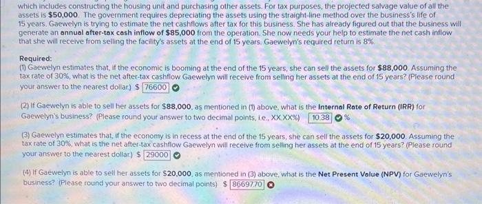 just number four please which includes constructing the housing unit and purchasing