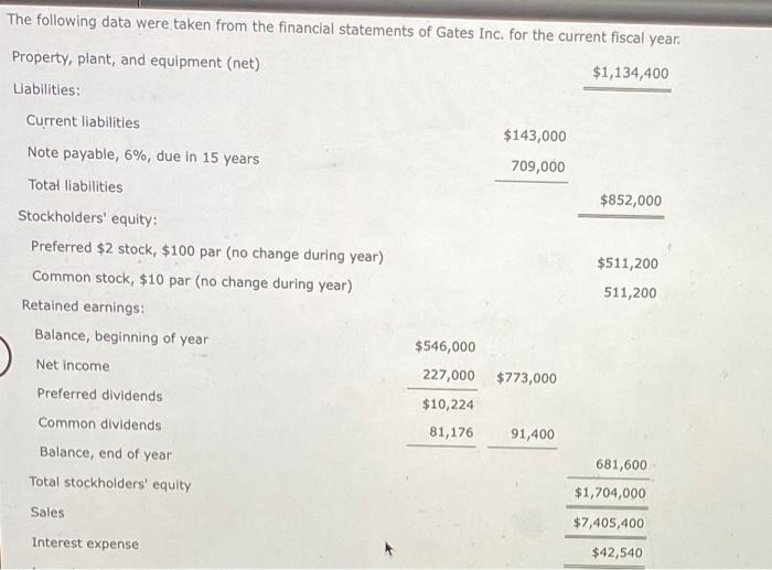 the current position of Lucroy Industries Inc. are as follows: 1. Compute