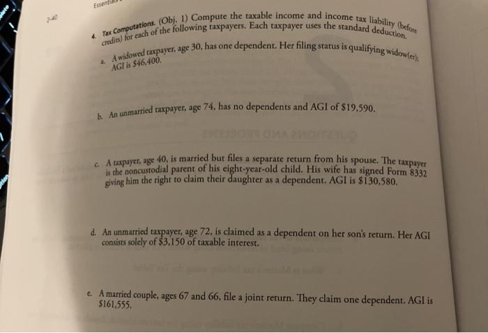 of Tax Tables and Tax Rate Schedules. (Obj. 1) Matteo (unmarried) files