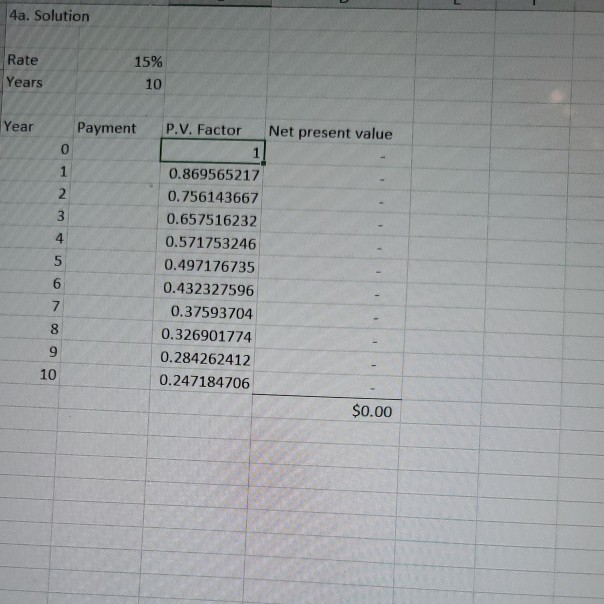front, and is expected to vield $50.000 net cash flow per year