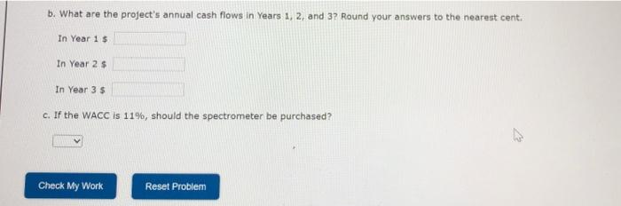 purchase of a proposed spectrometer for the RaD department. The base price