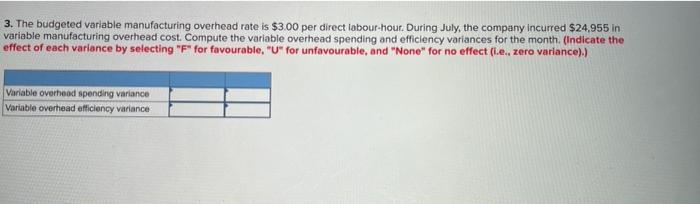 control its costs. The labour standards that have been set for one