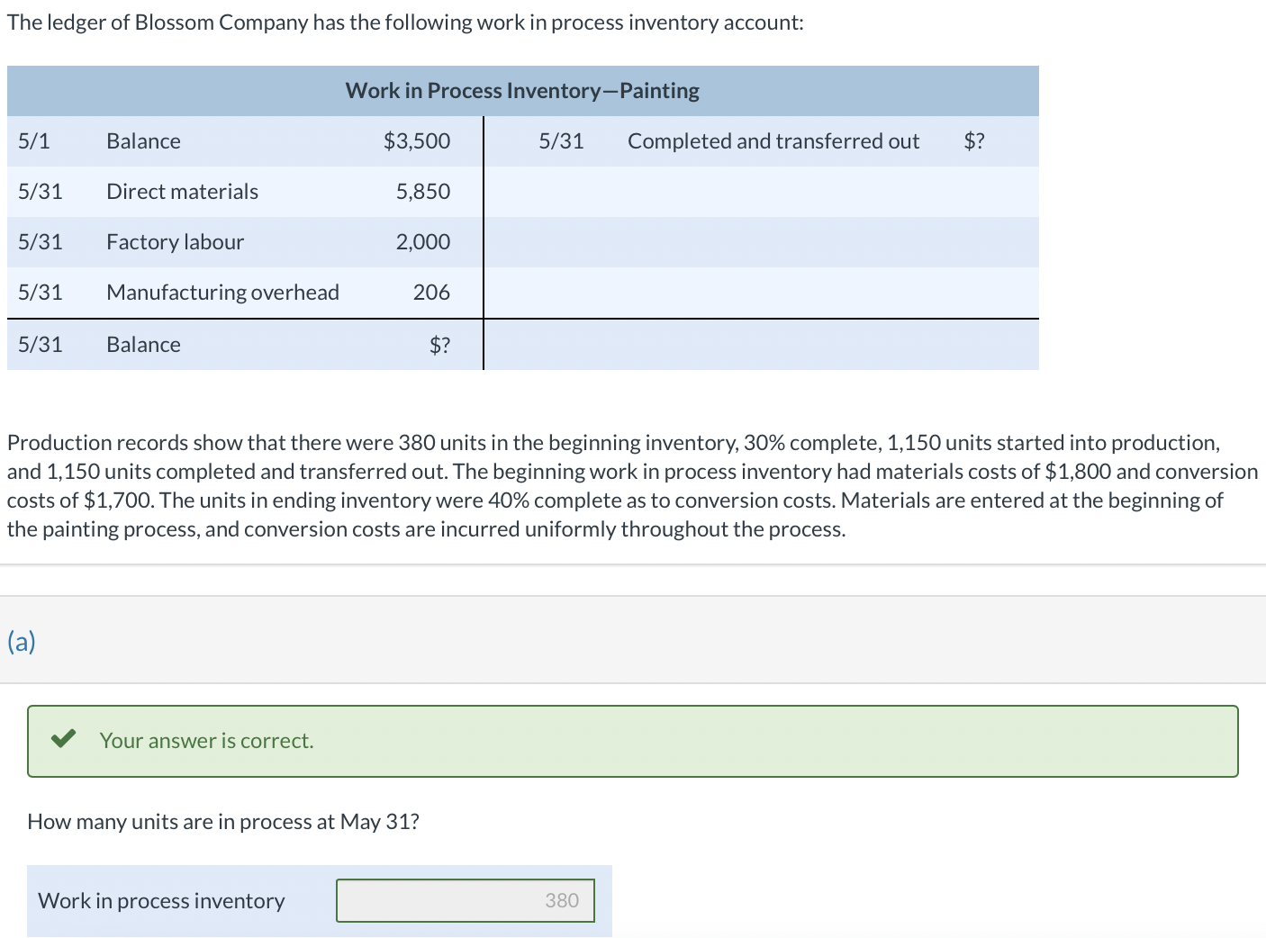 Please do e) and show all the steps (b) Your answer is