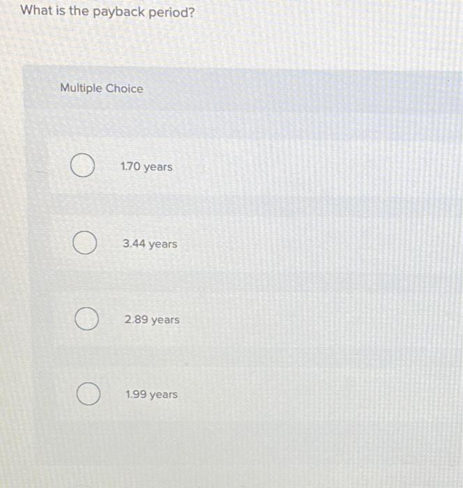 of equipment, which would have an initiol cost of $1,000,000 and a