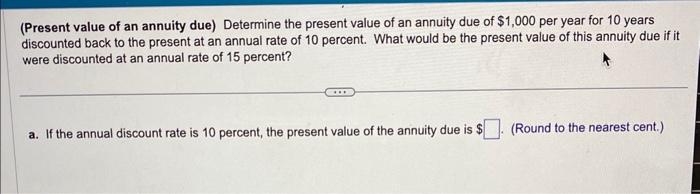 agreed to pay the balance in 6 equal annual installments that include