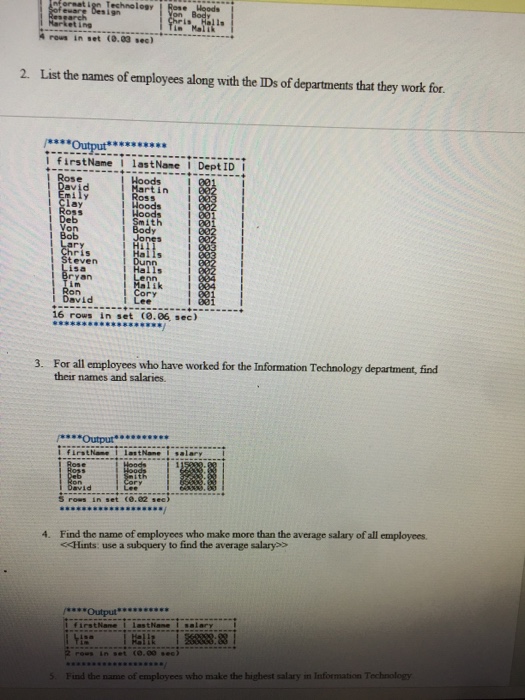 it as HWSYourName.sql", otherwise I won't grade it. This assignment is designed
