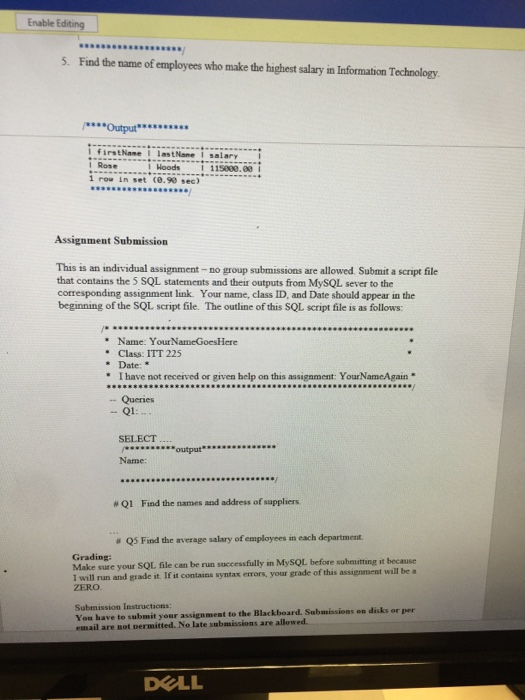 to let you have a hands-on experience writing advanced SQL query statements