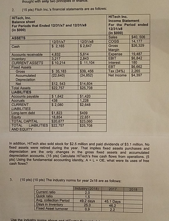 use problem 2 to answer problem 3, please show all work! thought