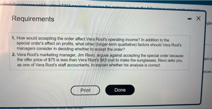 (longer-term qualitative) factors should Vera Root's managers consider in deciding whether to