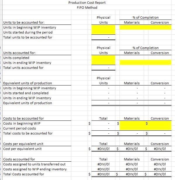for its table factory. Beginning inventory consisted of 4,500 units (100% complete