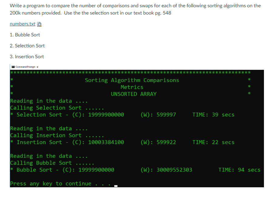 I need help on creating the following program. (Language is C++) Here