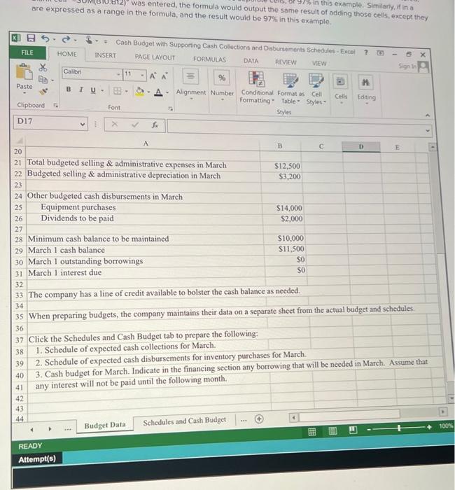 Excel's Multi-Tab Cell Referencing and Basic Math Functions S\&P Enterprises has provided