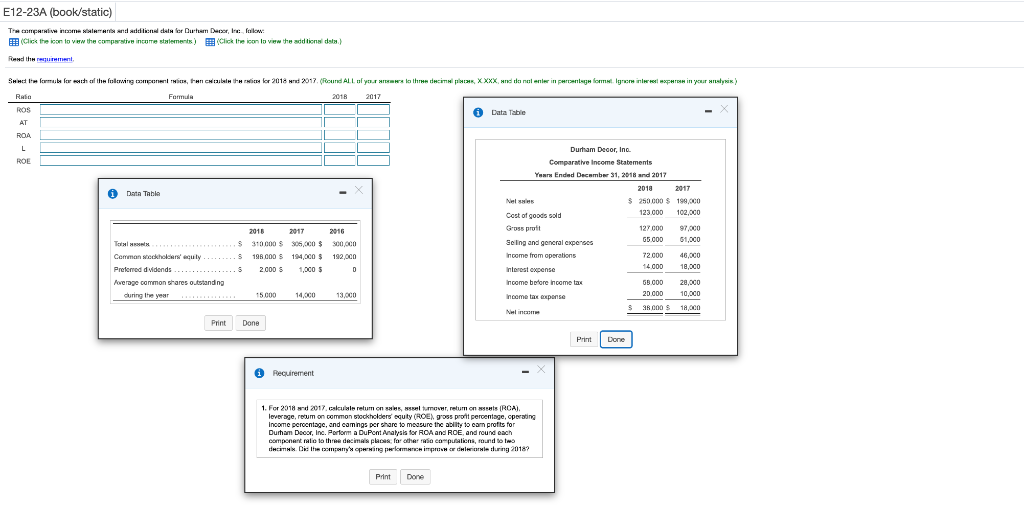  E12-23A (book/static) Trainemend additional for Durum Deezer, Inc. Pollow Click the