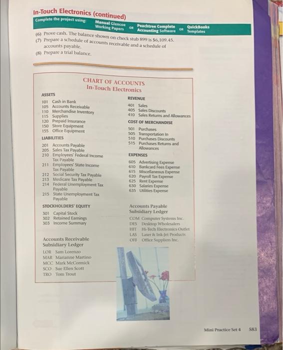 pen marks please. MINI PRACTICE SET 4 Recording Business Transactions in Special