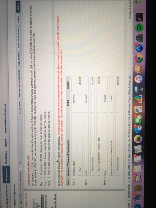  Open Assignment Start Time: 11:27 PM/ Integrity Mar. 1 Purchased 30,000