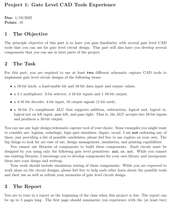 Please Complete and Explain. Thank You! 1 The Objective The principle