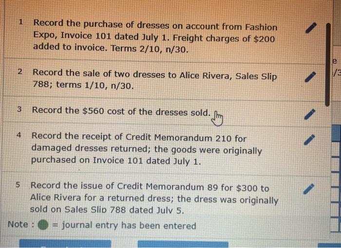system. LO 912 The following transactions took place at Fabulous Fashions Outlet