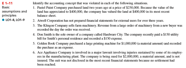  Please show/explain work. Thank You. Basic assumptions and principles Identify the