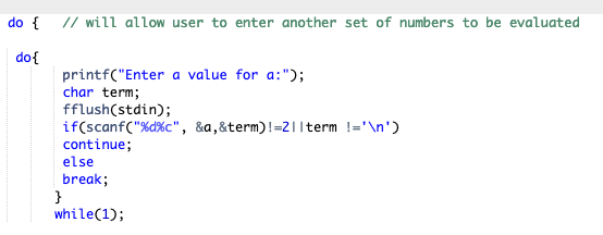 C Programming: I have a code snippet that works perfectly on codeblocks
