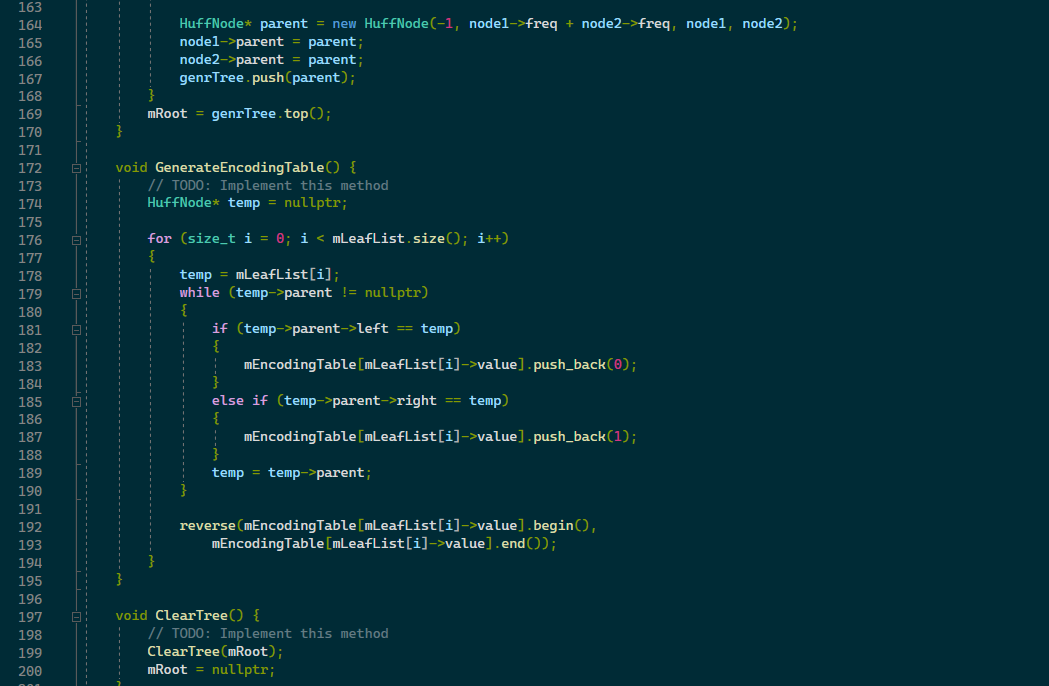 my coding \#define HFFMAN_DEBUG_DECOMPRESS // Wraps up Huffman compression algorithm class Huffman