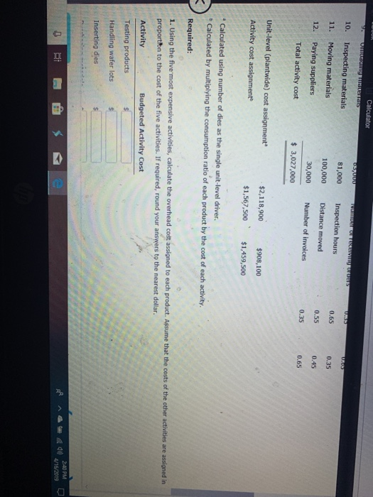 for int Expected Consumption Ratios Wafer A Wafer B 1. Developing test