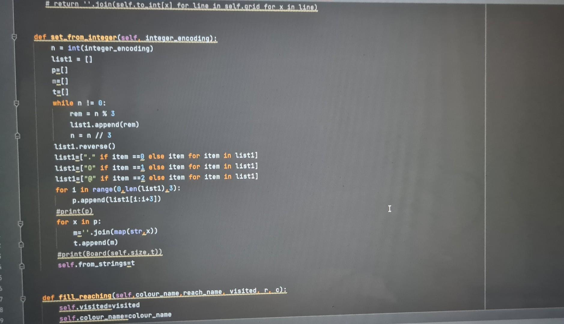 padding : 1 \# Cceating a yariablo with a space assigned so