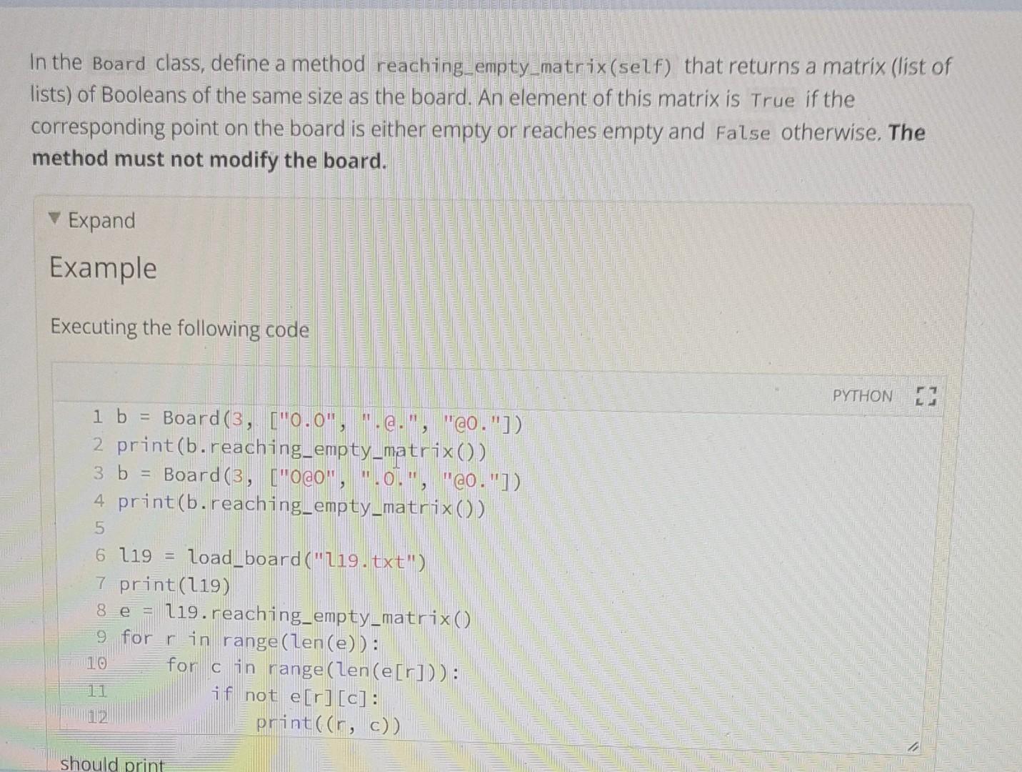 row) Line = padding + line \# adding the space using the