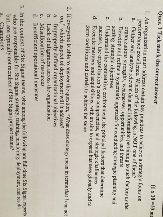  An organization must address certain key practices to achieve a strategic