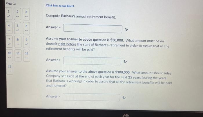 just hired another employee - Barbara. The Riley Company provides supplemental retirement