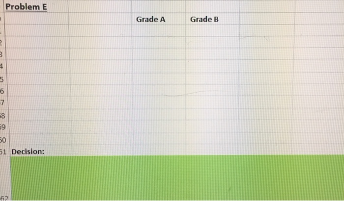 Lumber Company produces lumber. The company has two grades of lumber at