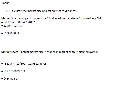 short answer question. Please illustrate how to calculate the product mix variance