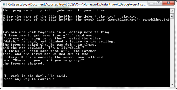 am getting error messages. I have my text files in the same