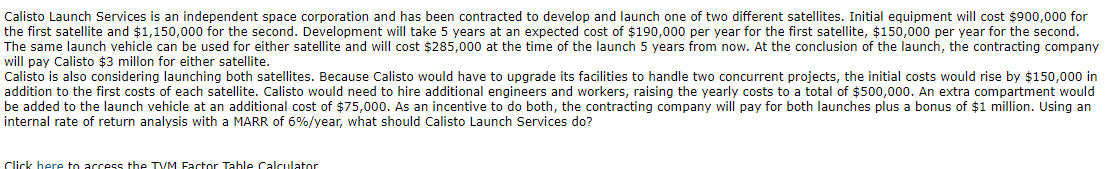 please answer the missing values in the table and the IRR. Thank