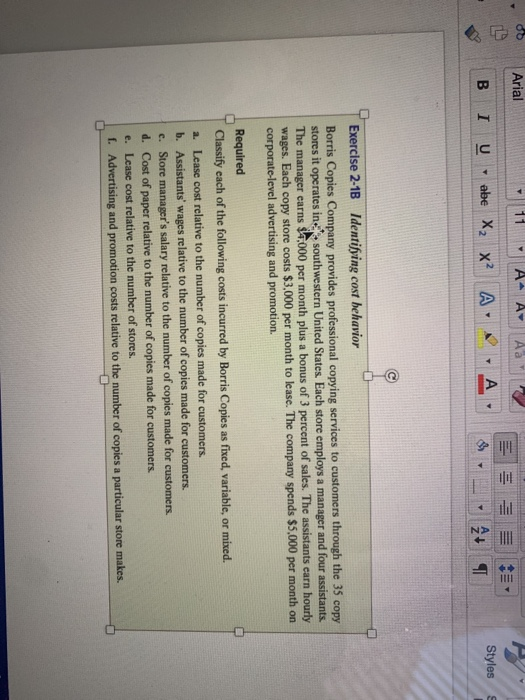  oo Arial 11 AAA M . III S B I U