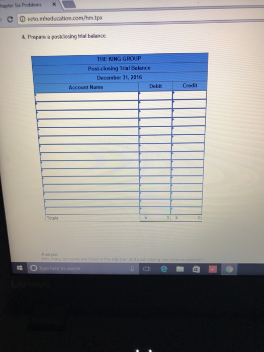 Shest Account Name Accouris Receivable 11,700 1,700 (b) 2,700 (c) 2,100 Prepaid