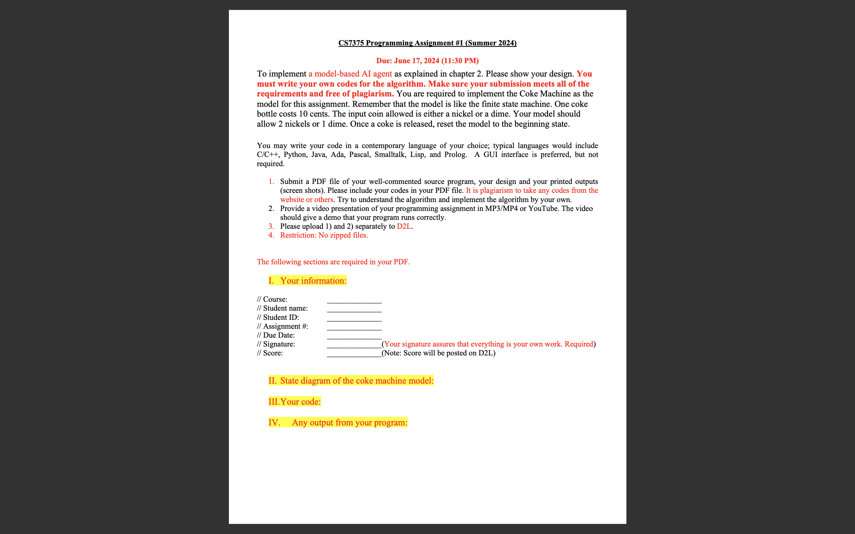  To implement a model-based AI agent as explained in chapter 2.