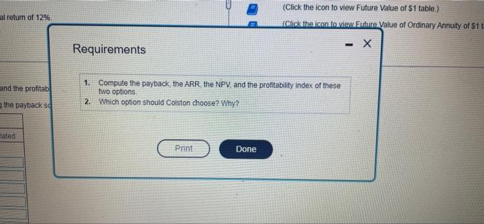 manufacturing machine that needs attention (Cack the icon to view additional information)