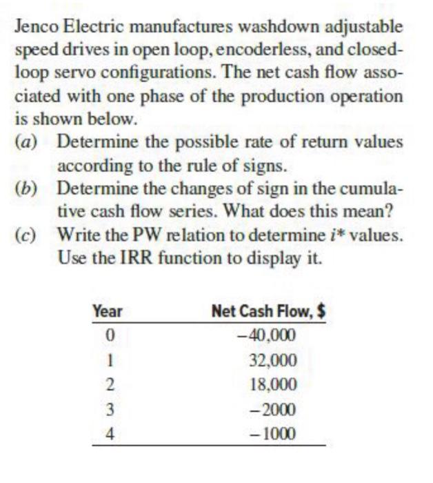 Need help with c. Need it in excel format, thanks! Jenco Electric