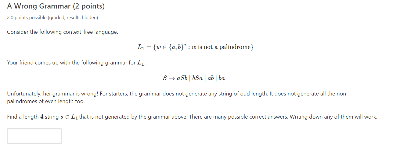Course : AUTOMATA AND COMPUTABILITY Please solve as soon as possible A