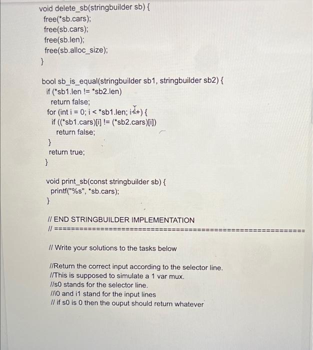 means that a selector line can choose between two inputs. When there