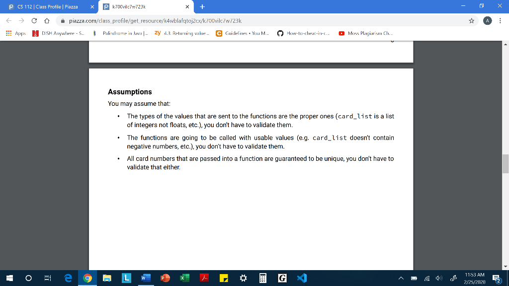 o piazza.com/class_profile/get_resource/k4wblafqtoj2cx/k700vilc/w/23k DISH Anywhere - S. Palubrome in Java.. zy 43. Returning