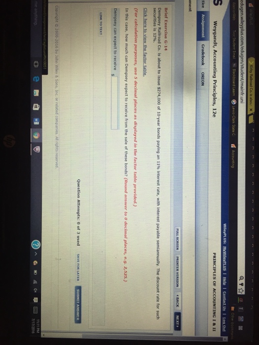  brief exercise d Dempsey Railroad Co. is about to Issue $280,000