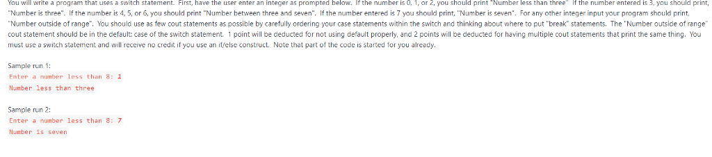  #include #include using namespace std; int main() { int input; cout
