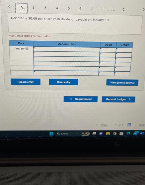 beginning of the year (January 1) and end of the year (December