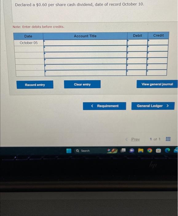on July 10. Note: Enter debits before credits. Record payment of the