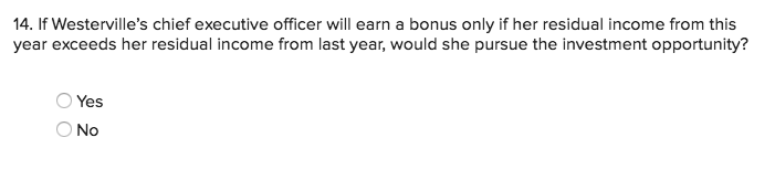 will rate it as incomplete. Westerville Company reported the following results from